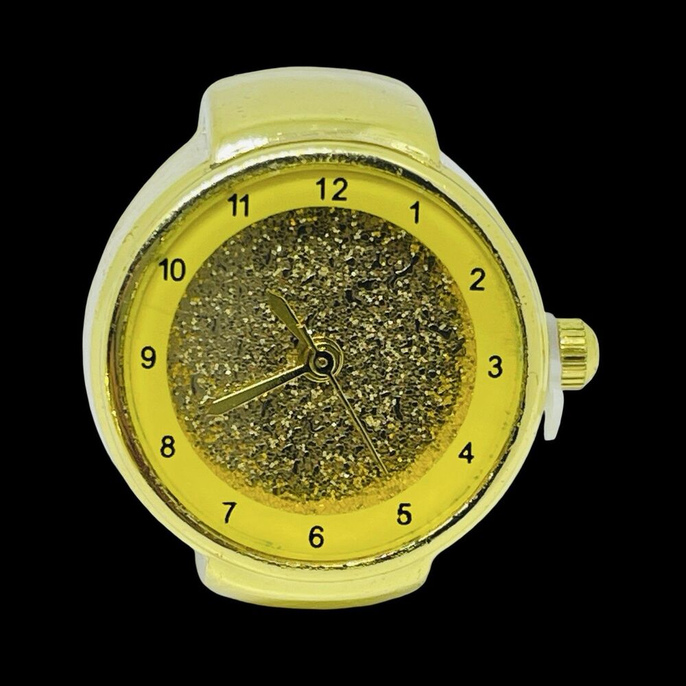 BOZHI Ring Watch Gold Design With Crystals New